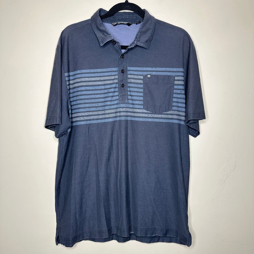 Travis Mathew Polo Shirt Lot Bundle Gray Blue Golf Performance Mens Large - Picture 2 of 13